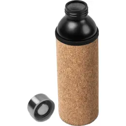 Kooshty Frislia Recycled Aluminium Water Bottle Black Open